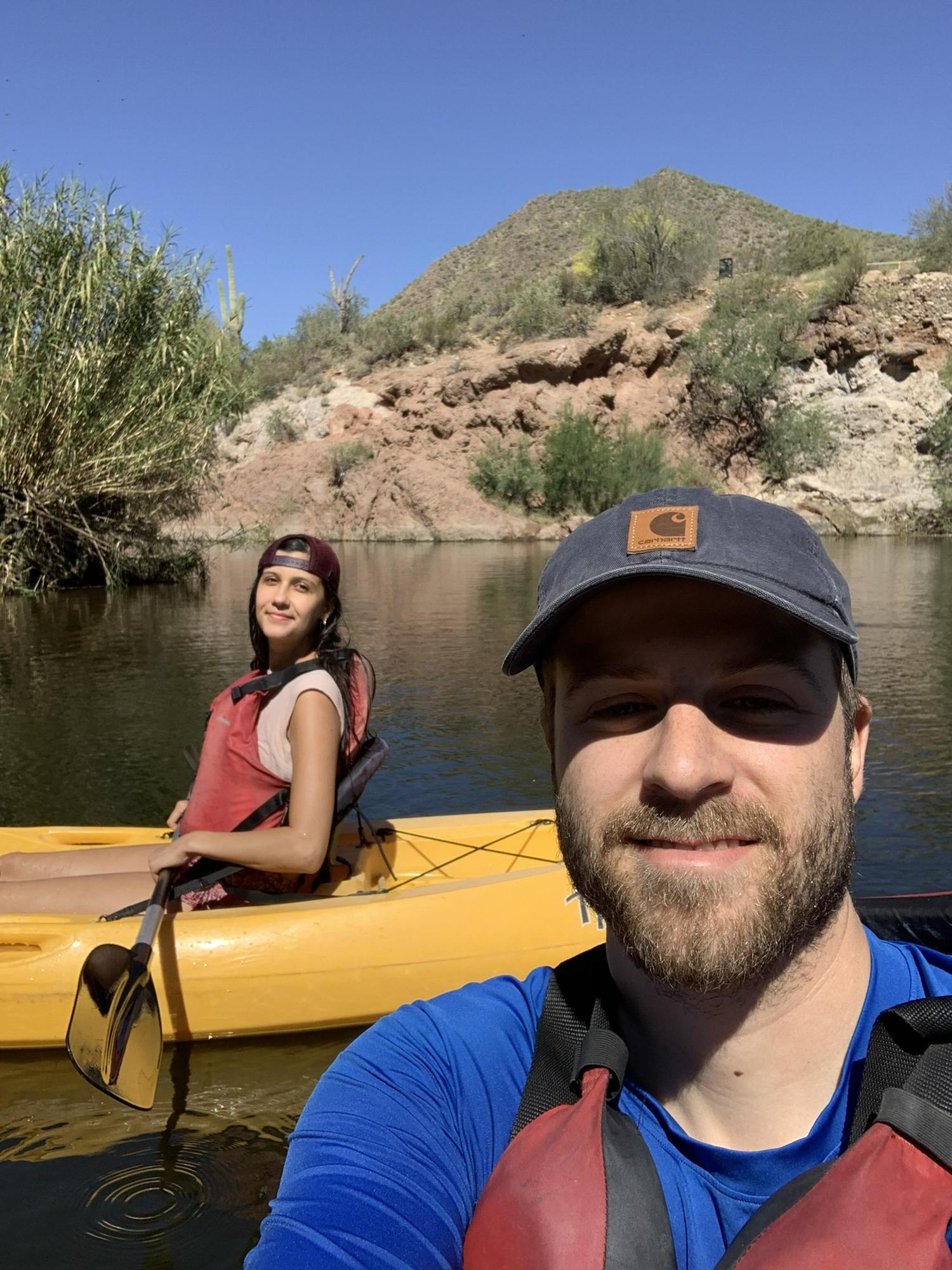 April 2022. Kayaking the Salt River in AZ!