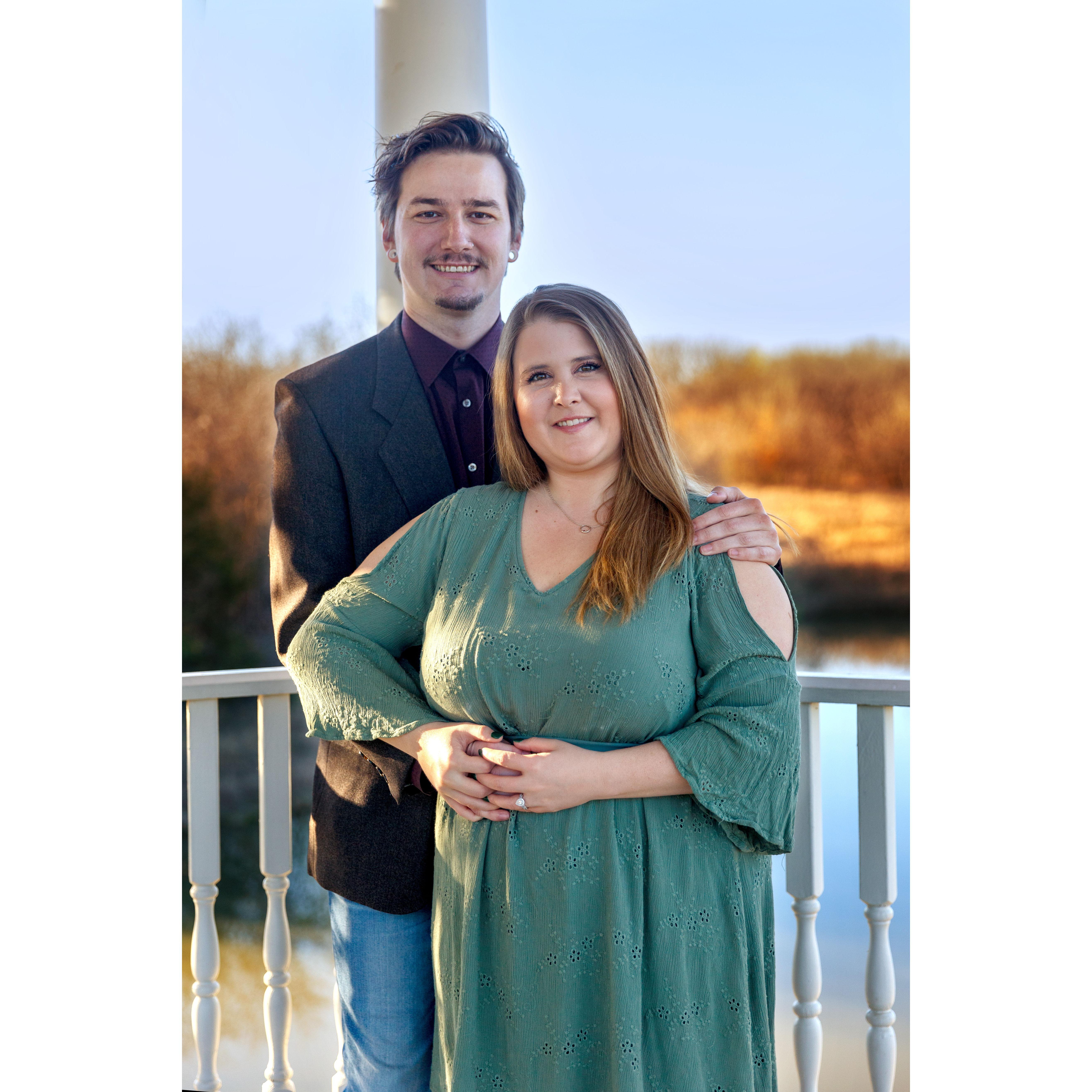 Our engagement photos in the exact spot we will say our vows!