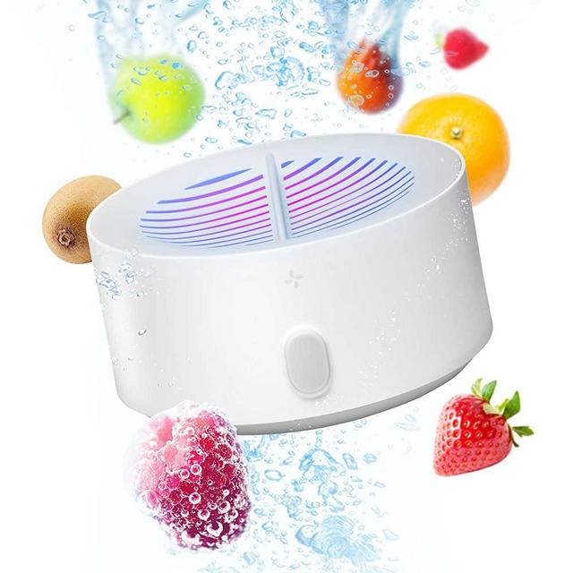 AquaPure - Fruit and Vegetable Wash Machine, Smart Home Gadgets That Deeply Clean Fresh Produce, Waterproof and Easy-to-Clean Fruit and Veggie Washer, USB-Rechargeable Home Gadgets, 3.94 x 1.97 in
