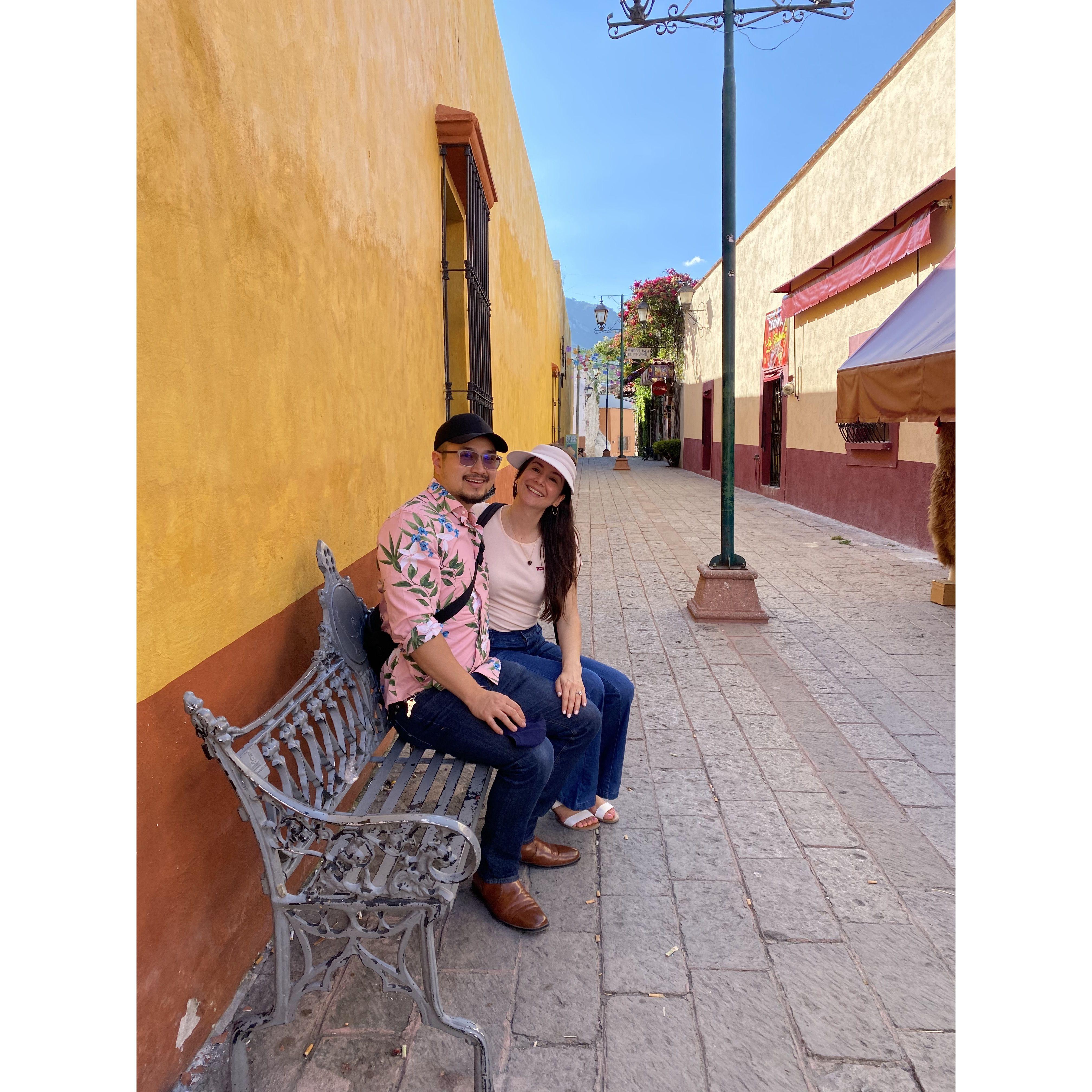 Taking a little break in Peña de Bernal