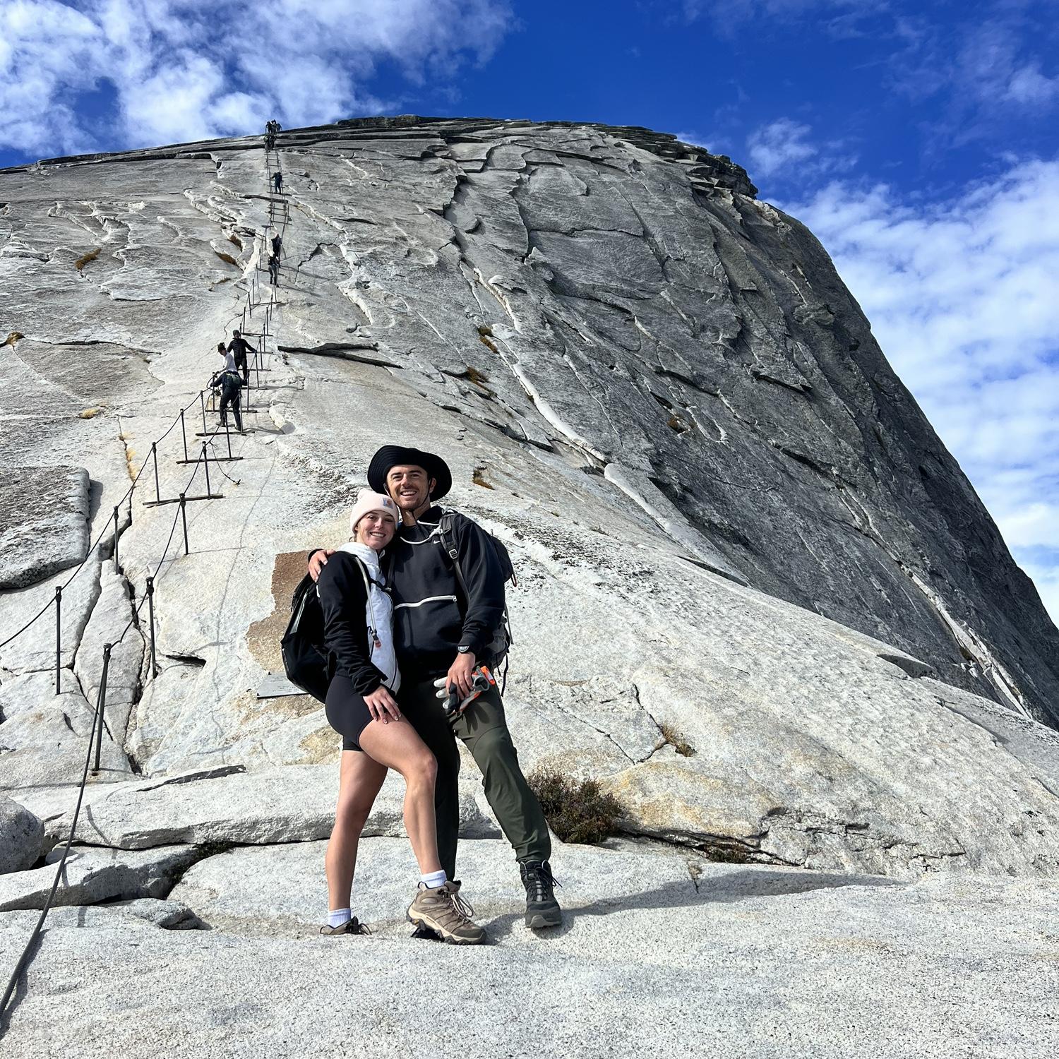 17 mile hike and conquered the rope climb at Half Dome - Yosemite National Park