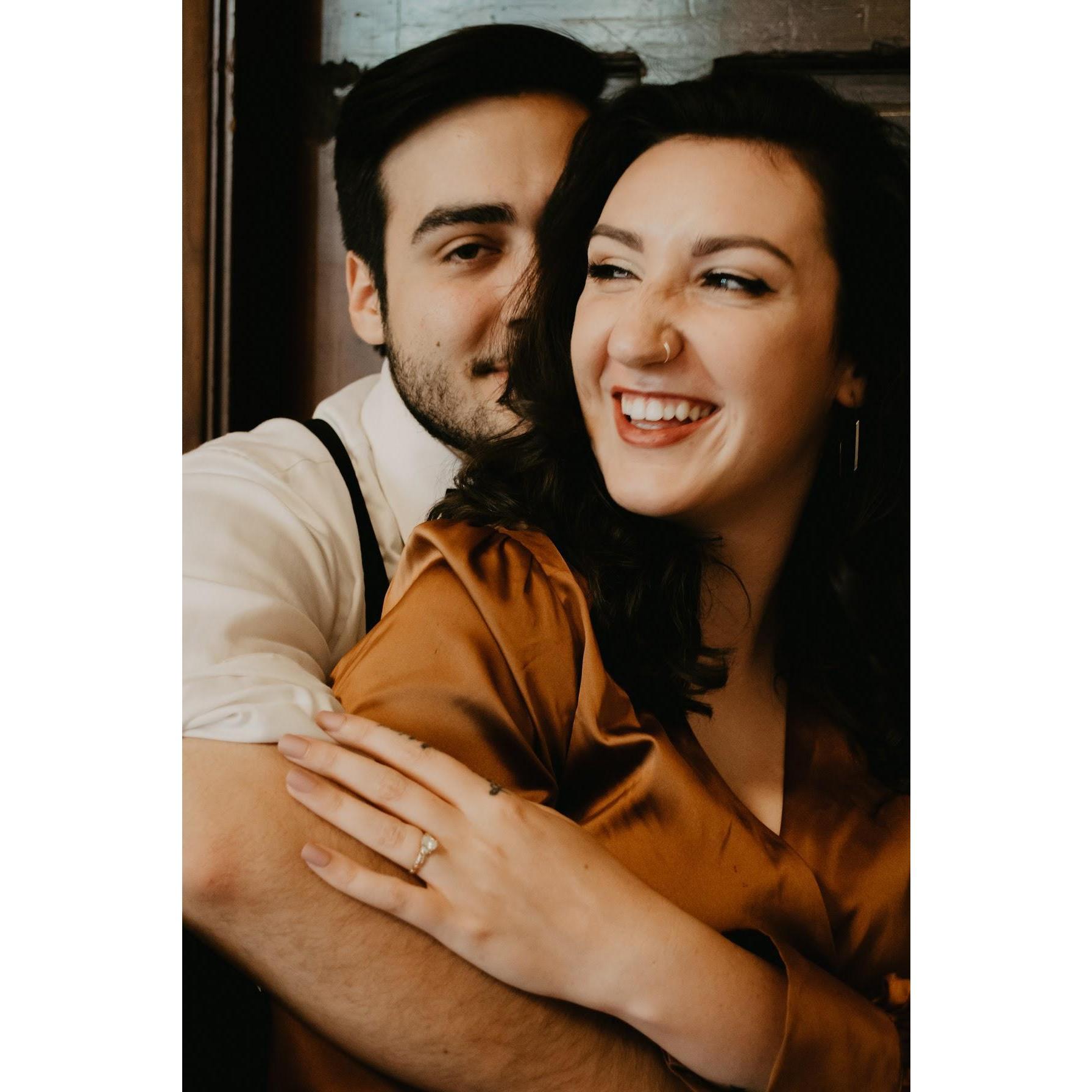 engagement photoshoot, los angeles union station