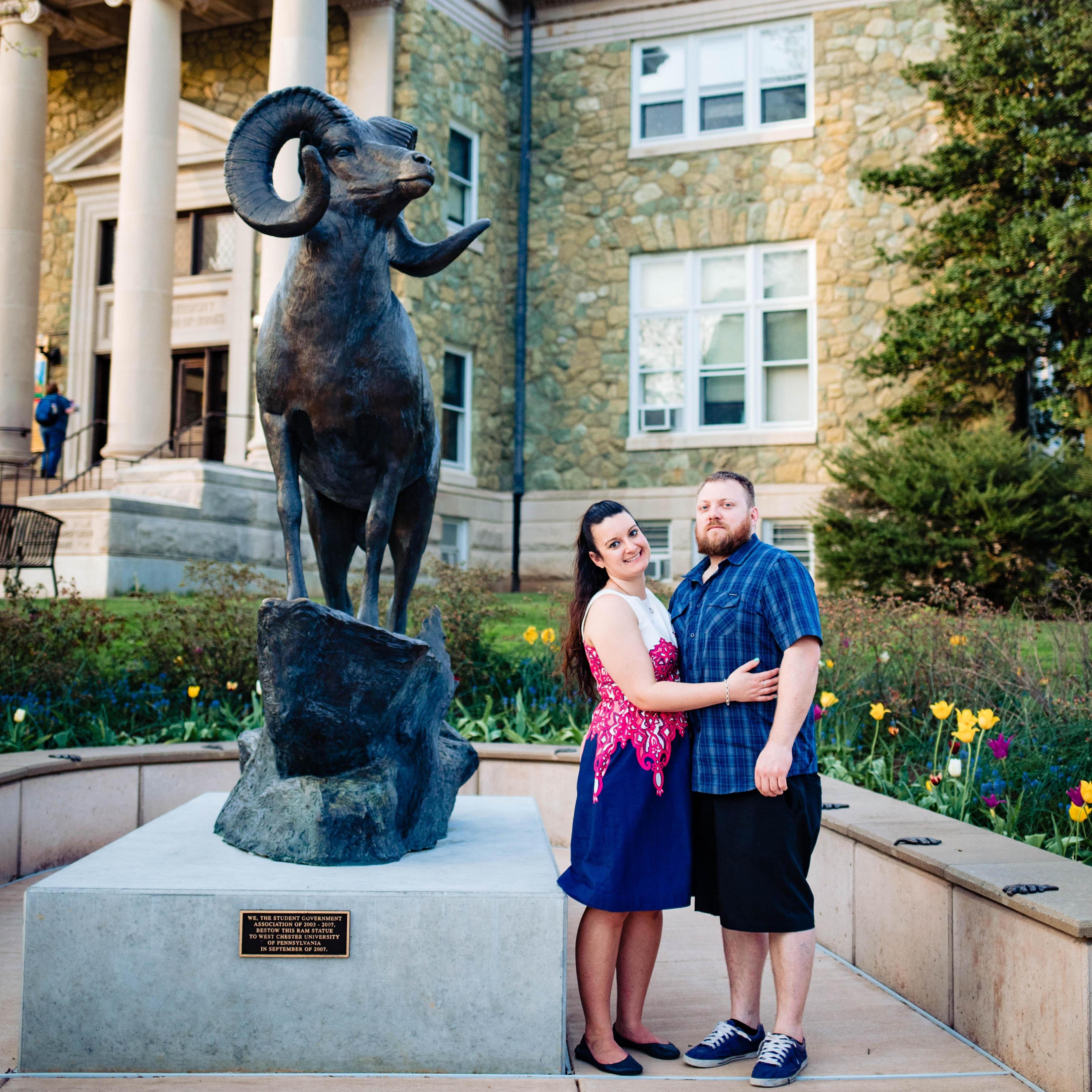 We met at WCU so we will always hold the Golden Ram close to our hearts! (May, 2018)