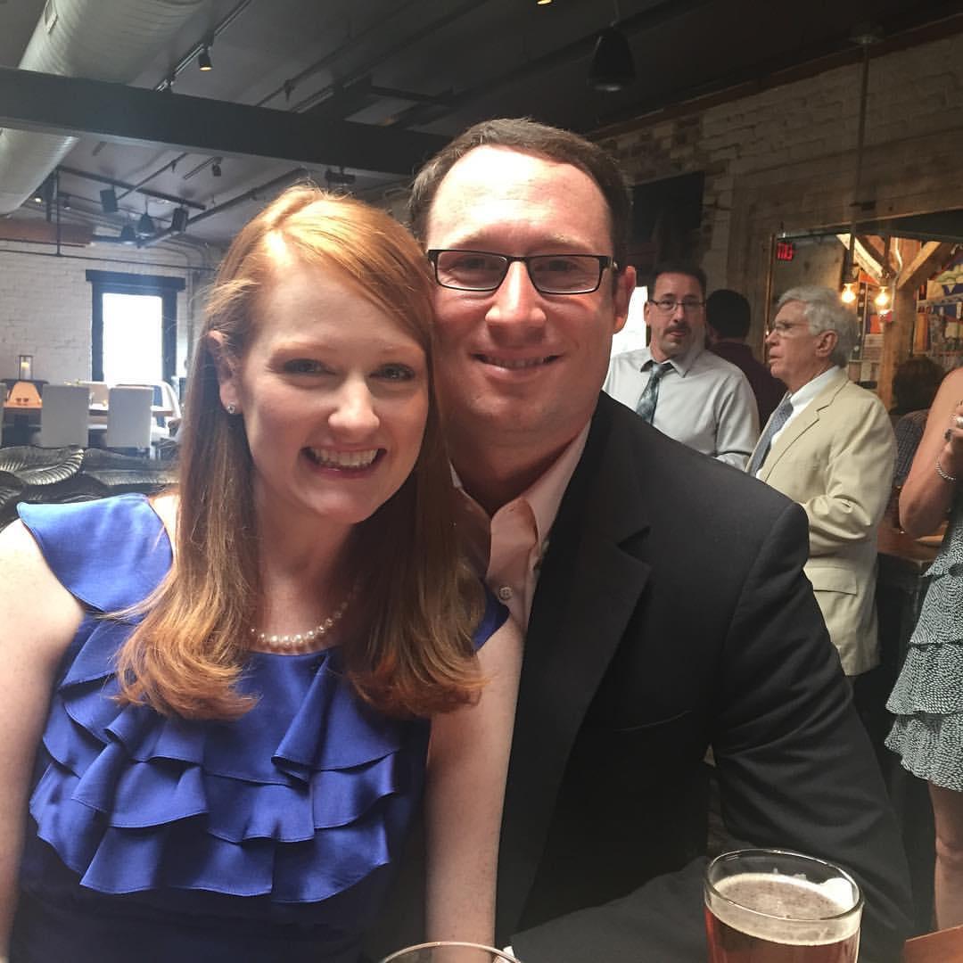 At Dave and Claire's wedding in Alexandria, VA