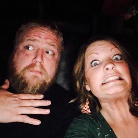 Scary movies are our jam!  First date at Alamo Drafthouse to see IT