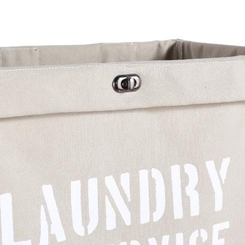 Canvas Laundry Hamper on Wheels
