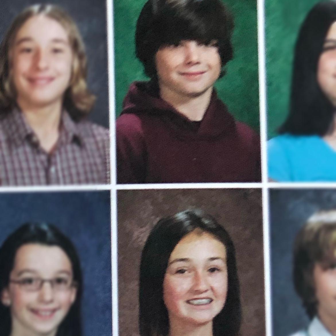 Rachel & Jackson's 5th grade yearbook photo.