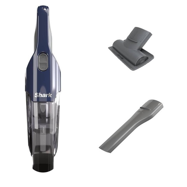 Shark Cyclone PET Handheld Vacuum with 8" Crevice Tool, HyperVelocity Suction, Navy Blue/Grey, CH701