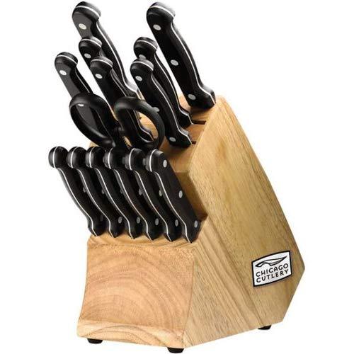 Chicago Cutlery Essentials Stainless Steel Knife Block Set (15 Piece)