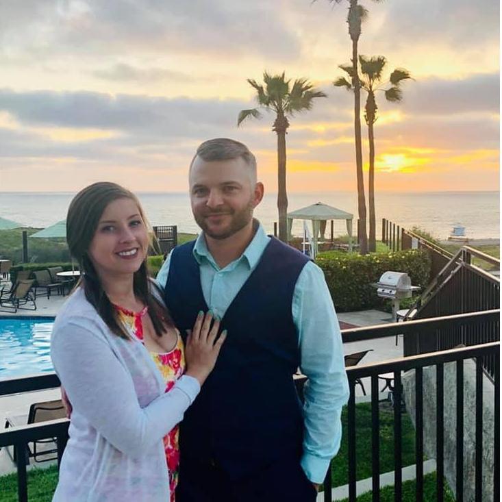 California Sunset for Mike and Emily's wedding
