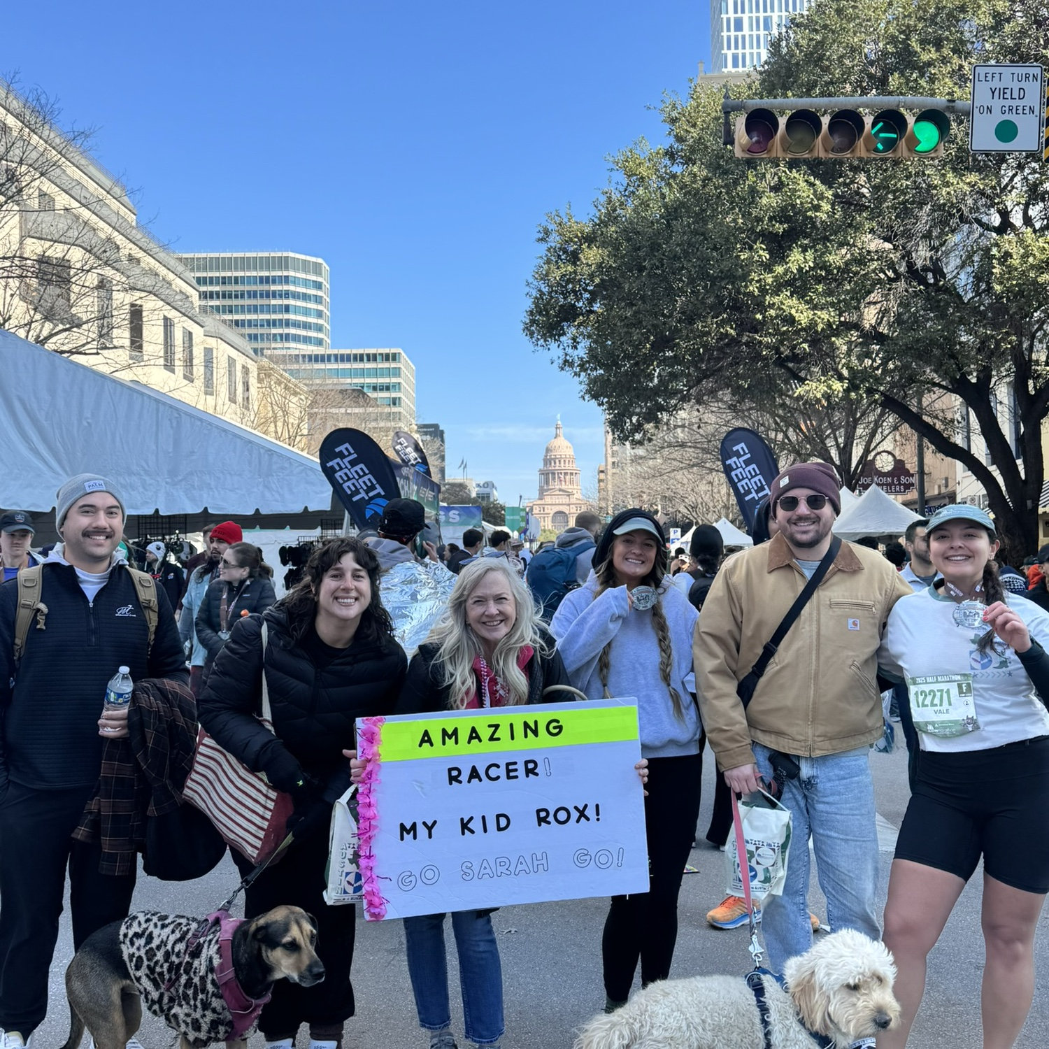 Sarah ran a half marathon!