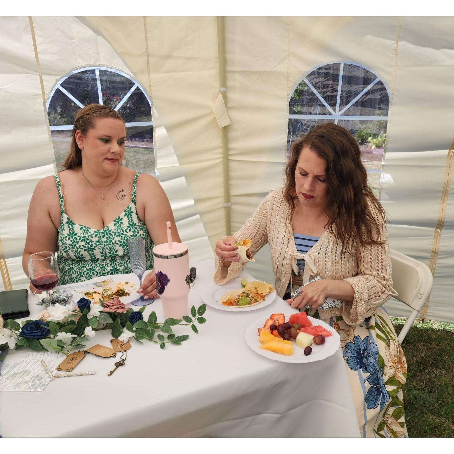 Bride and Matron of Honor
