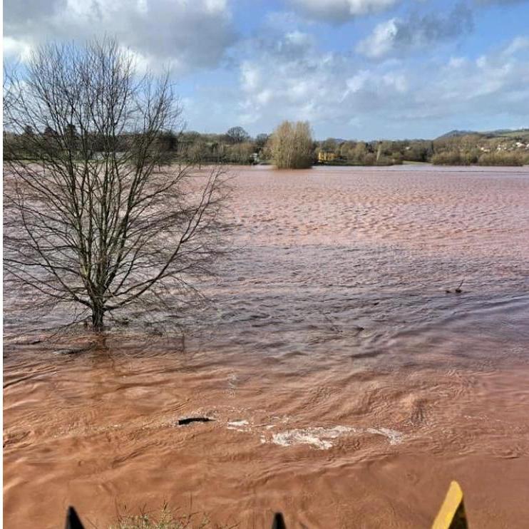 February 2020 - Things are looking a little damp in Monmouth after the Welsh nightmare that was storm Dennis!