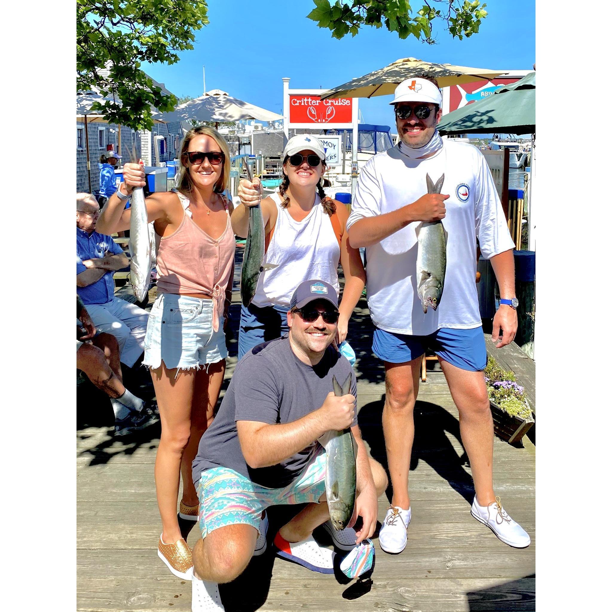 CapN Fred's prodigies after a day at sea!