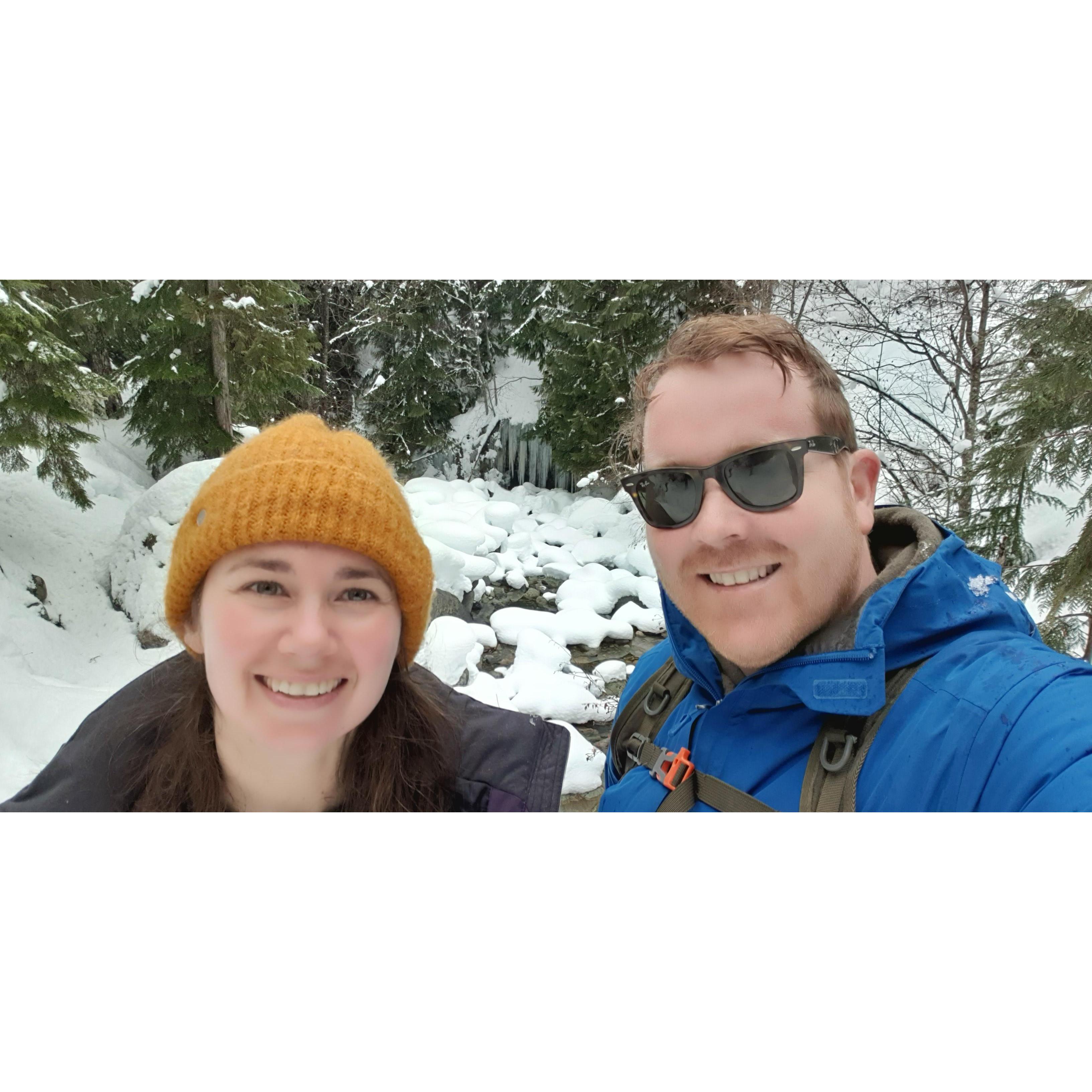 Snowshoeing around Whistler.