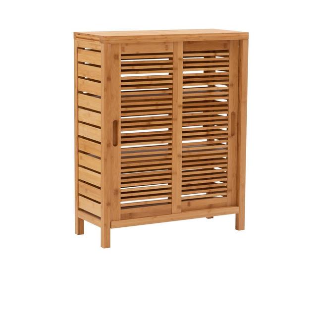 Bracken Two-Door Floor Cabinet Natural - Linon