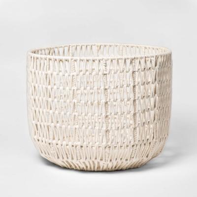 18" x 14" Round Woven Basket White - Project 62™