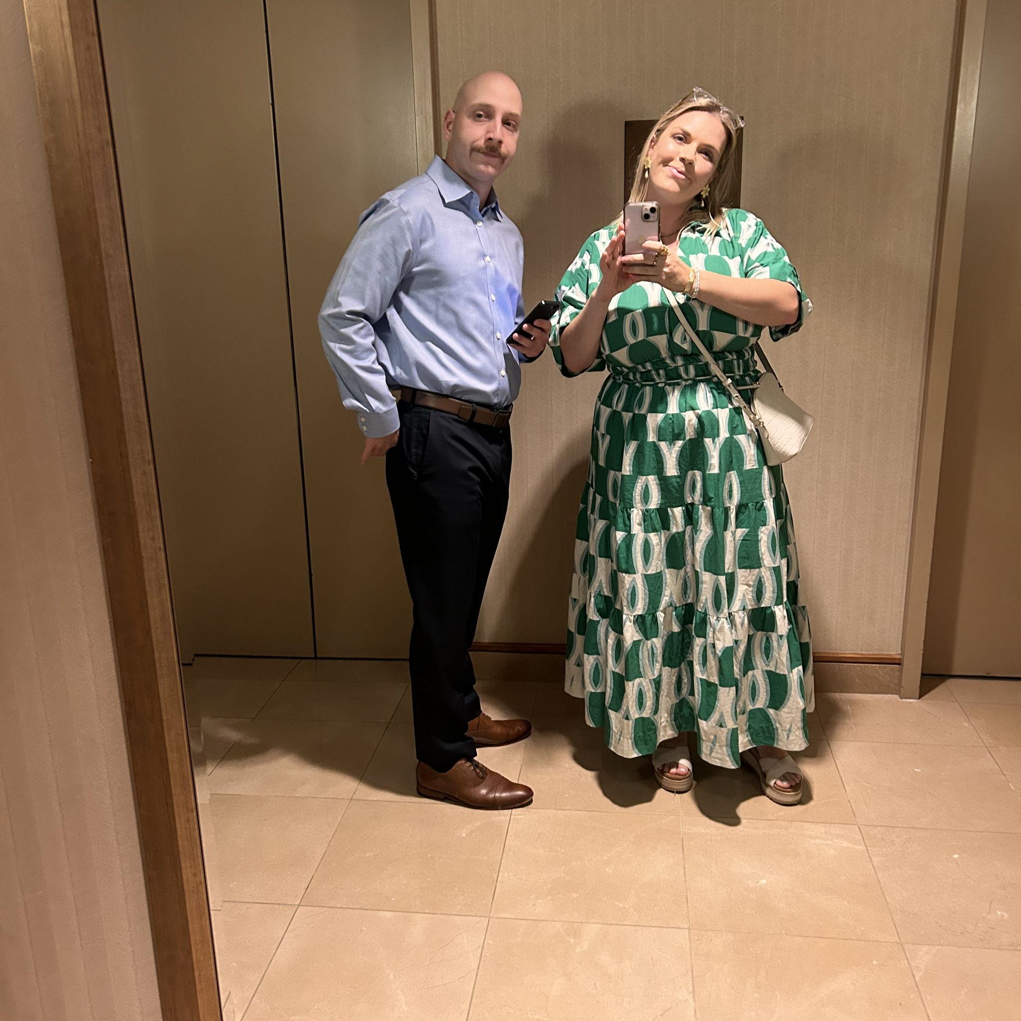 Heading to Jonah's brother's wedding welcome party!