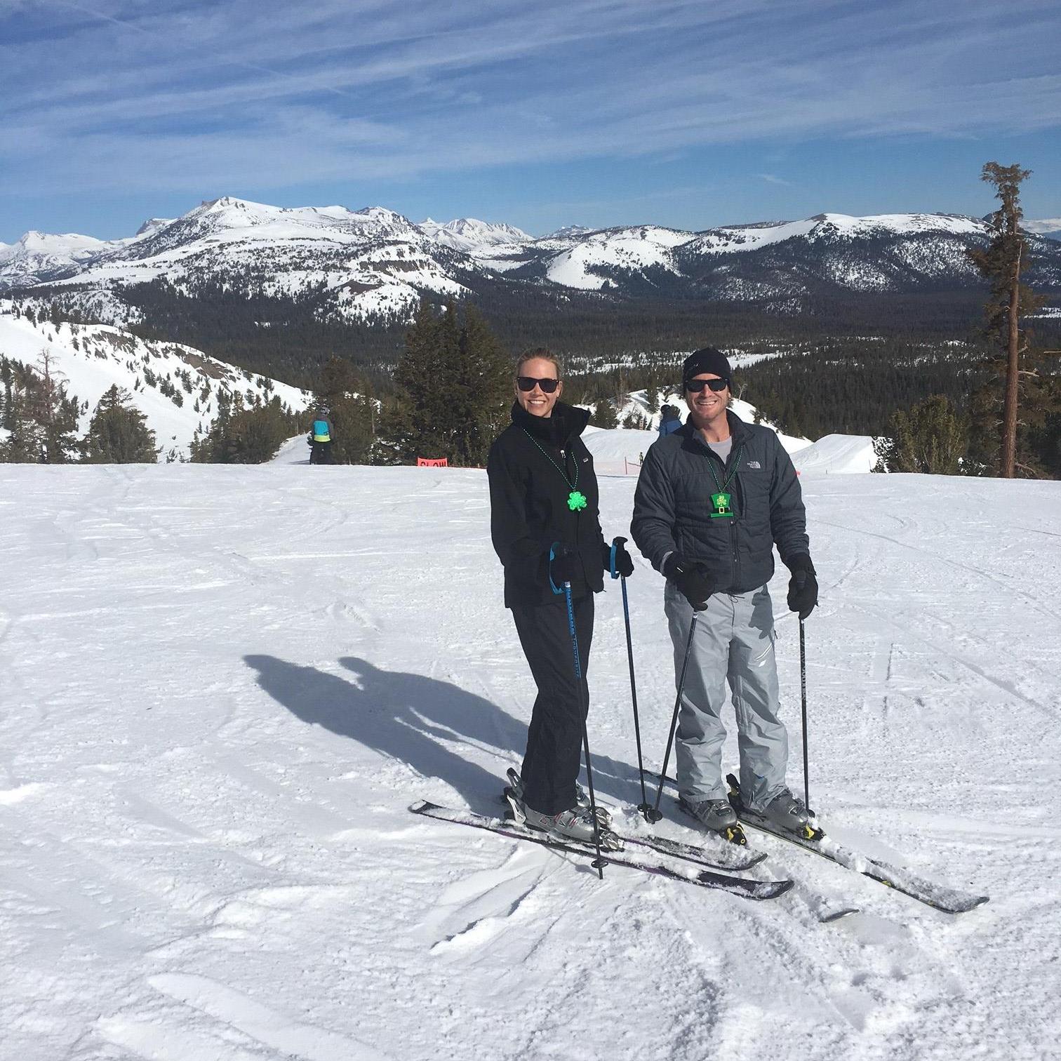 Mammoth Mountain during St. Patty's Weekend.