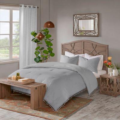 Madison Park Lillian Full/Queen Duvet Cover Set in Grey