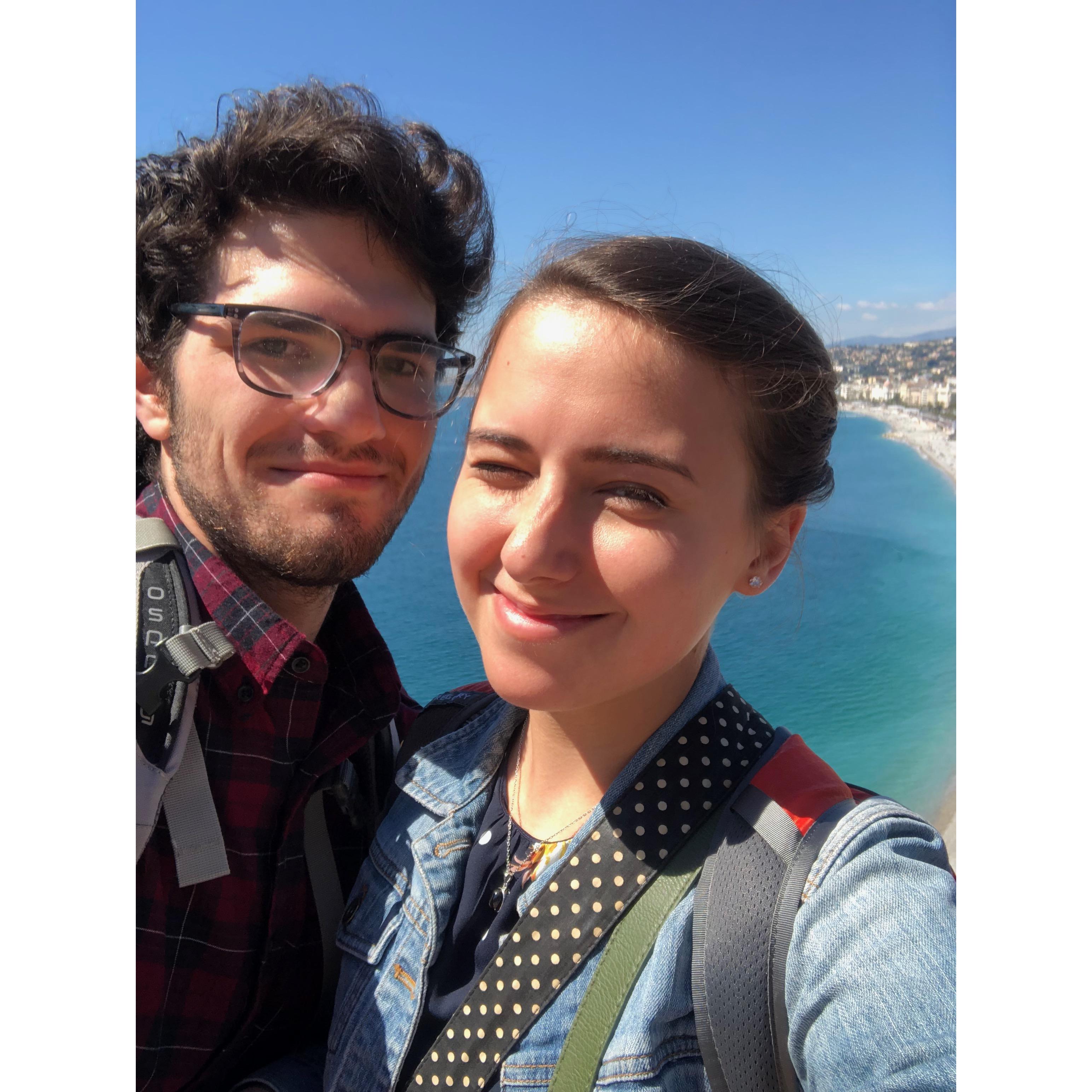 In Nice right before getting engaged