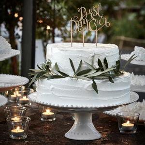 COSTA NOVA Pearl White Cake Stand