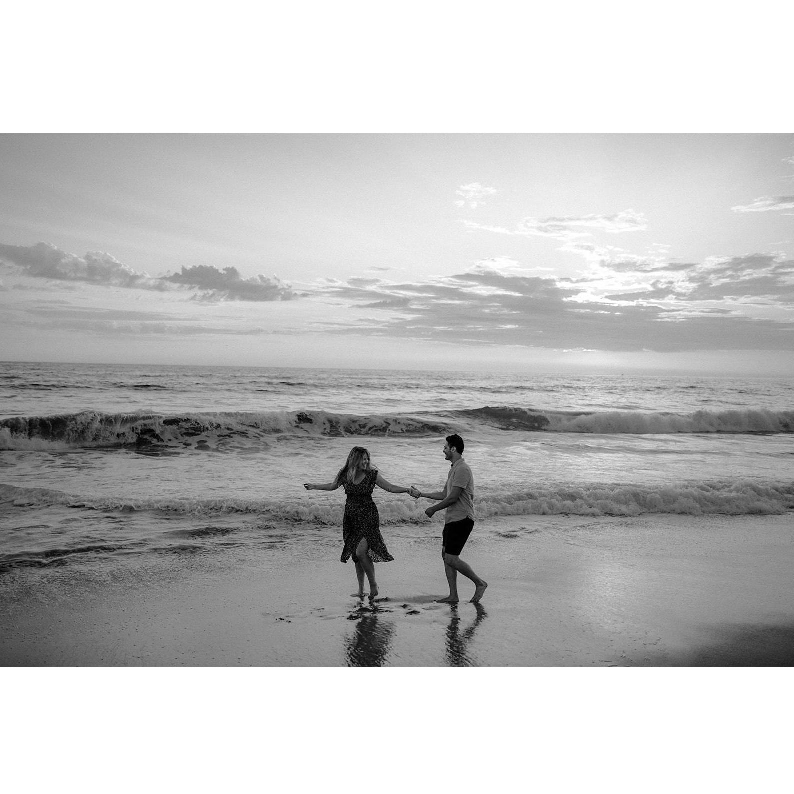 Dancing and strolling on our local Carlsbad Beach