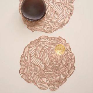 Pressed Rose Placemat, Set of 2
