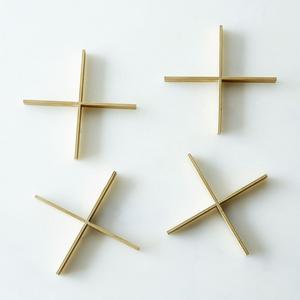 Brass Lift Coasters (Set of 4)