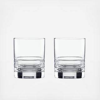 Percival Place Double Old Fashioned Glass, Set of 2