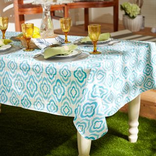 Ikat Vinyl Tablecloth