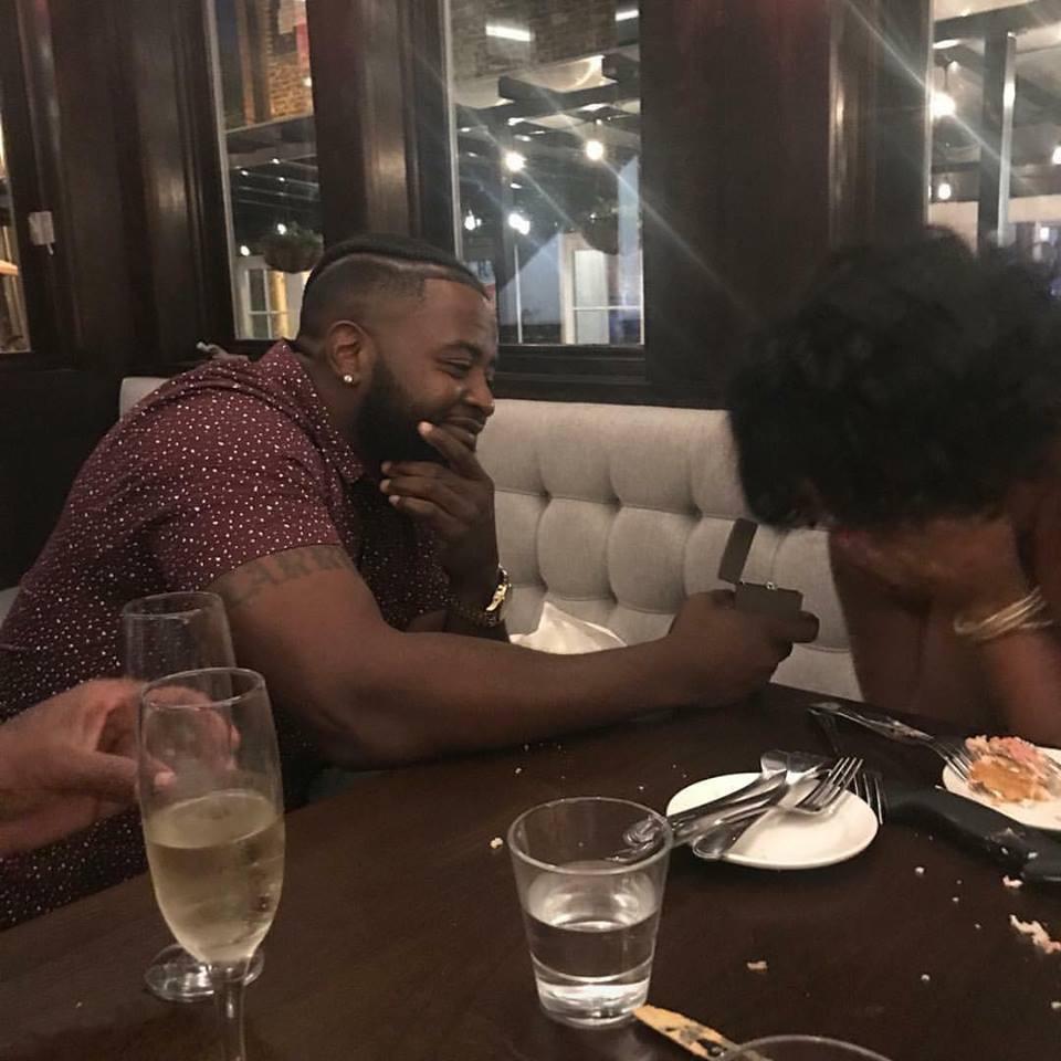 The day he proposed ☺️. Best birthday gift ever.