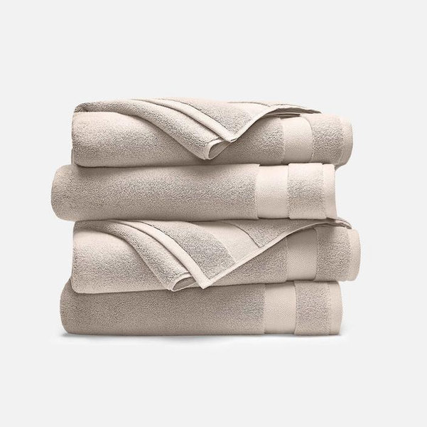 Brooklinen Super-Plush 4-Piece Bath Towel Bundle Color Stone