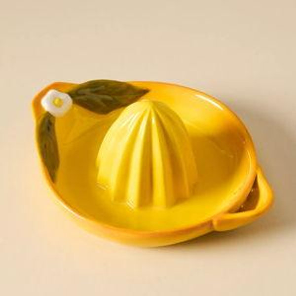 Foster Lemon Stoneware Citrus Juicer