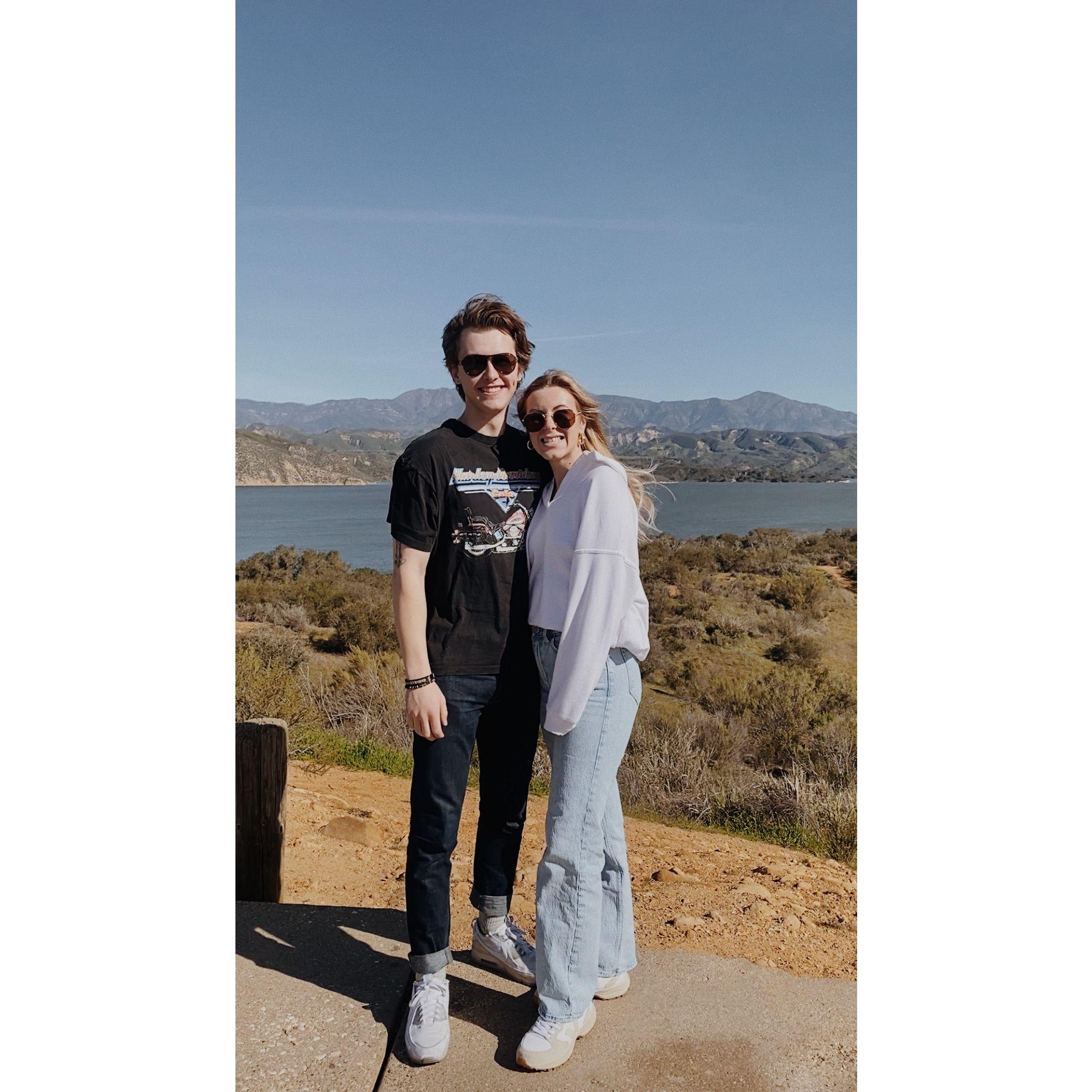 Traveled to California together to meet Will's family and see where he grew up before moving to Colorado.