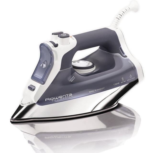Rowenta DW8080 Professional Micro Steam Iron Stainless Steel Soleplate with Auto-Off, 1700-Watt, 400-Hole, Blue