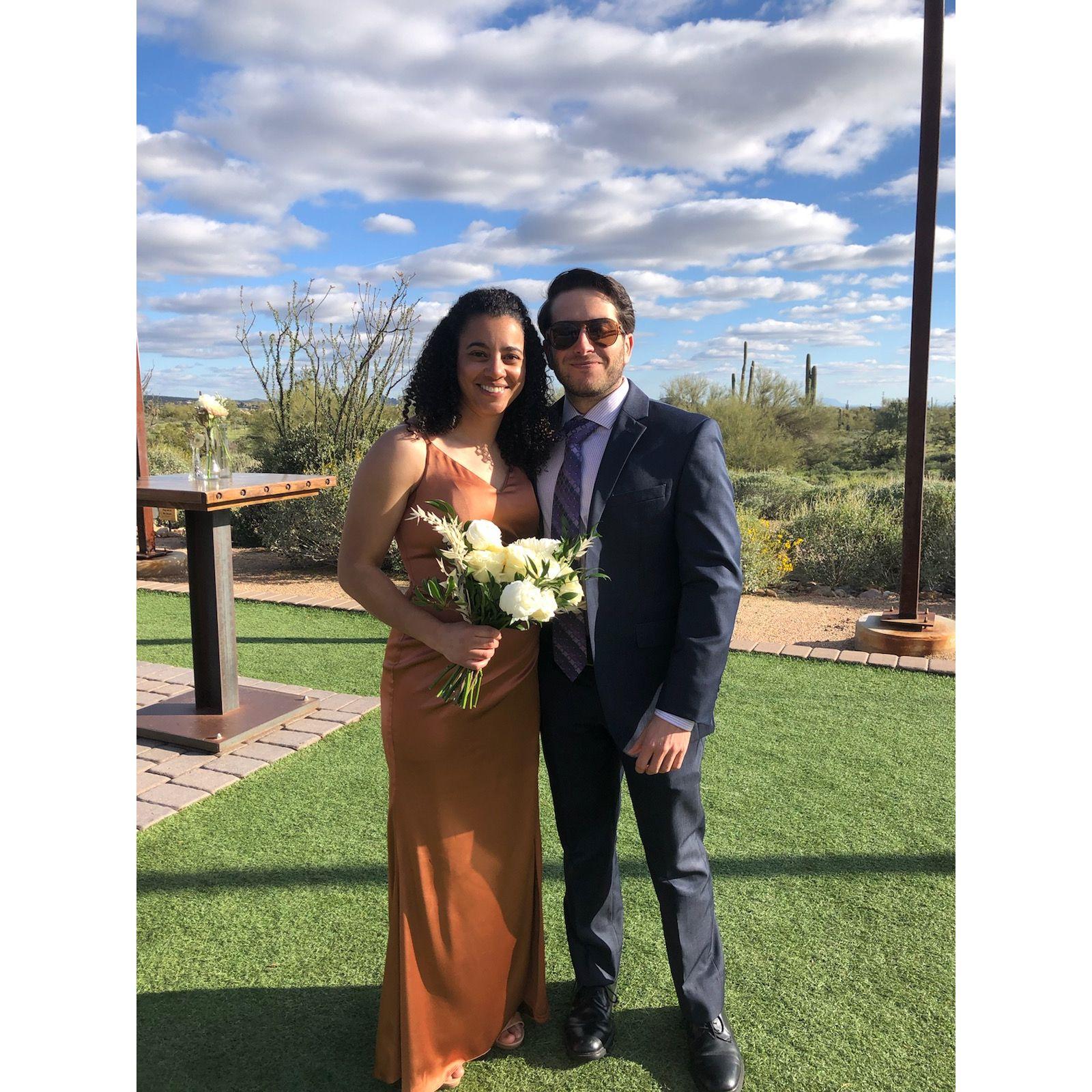 Celebrating Kate and Trent in Arizona!