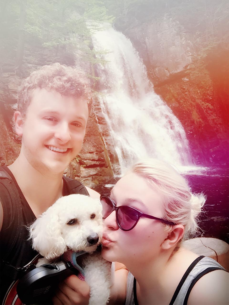 Steven, Erica-Anne, and Brie at Bushkill Falls.

