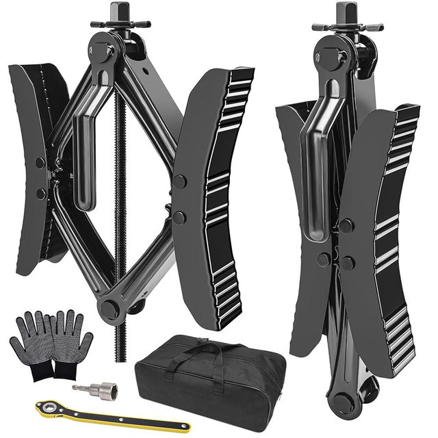 Lezcufer Camper Wheel Chock Stabilizer 2 Sets for RV Travel Trailer Heavy Duty X-Shaped RV Stabilizer Wheel Chock Anti-Move Tire Wheel Chock