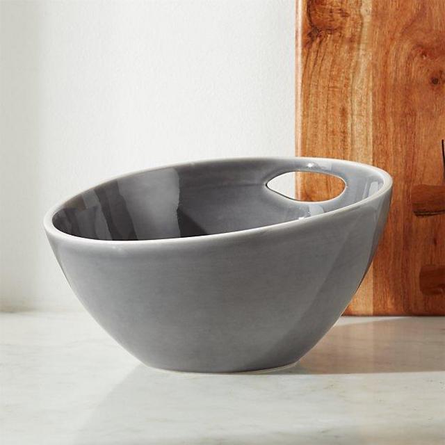 Angle Grey Large Mixing Bowl