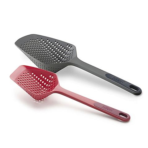 Strainer Scoop Plus in Grey/Red ( Set of 2)