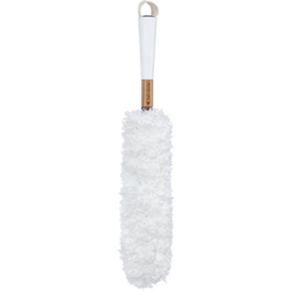 Full Circle - FC14603W Dust Whisperer Washable Microfiber Duster with Replaceable Head, White