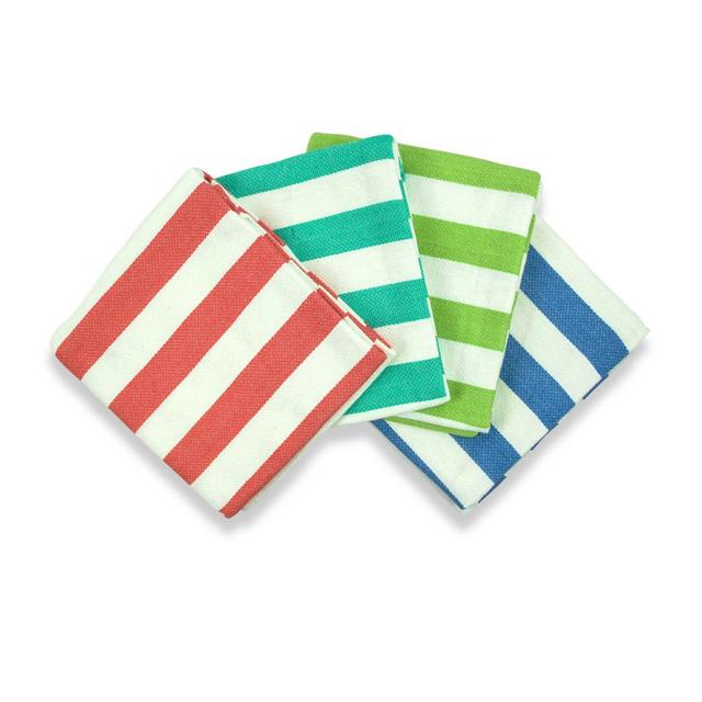 DecorRack 10 Pack Kitchen Dish Towels, 100% Cotton, 12 x 12 Inch Dish  Cloths, Turquoise (Pack of 10)