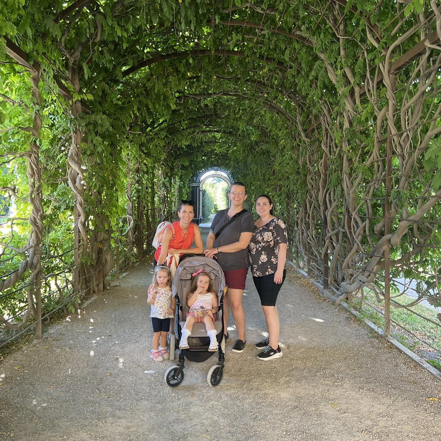 Walking around Schönbrunn Palace in Vienna, Austria