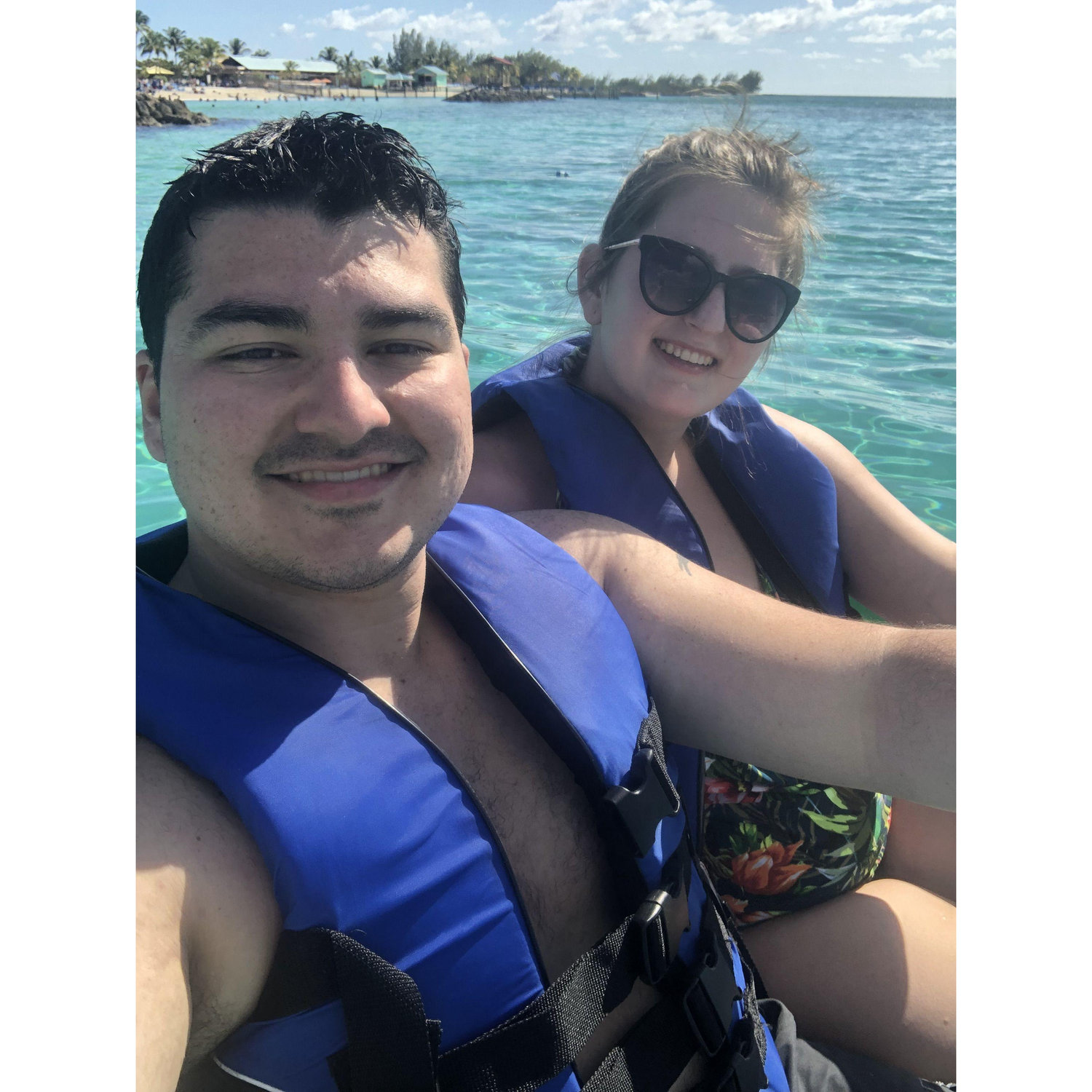 Water Biking at Princess Cay