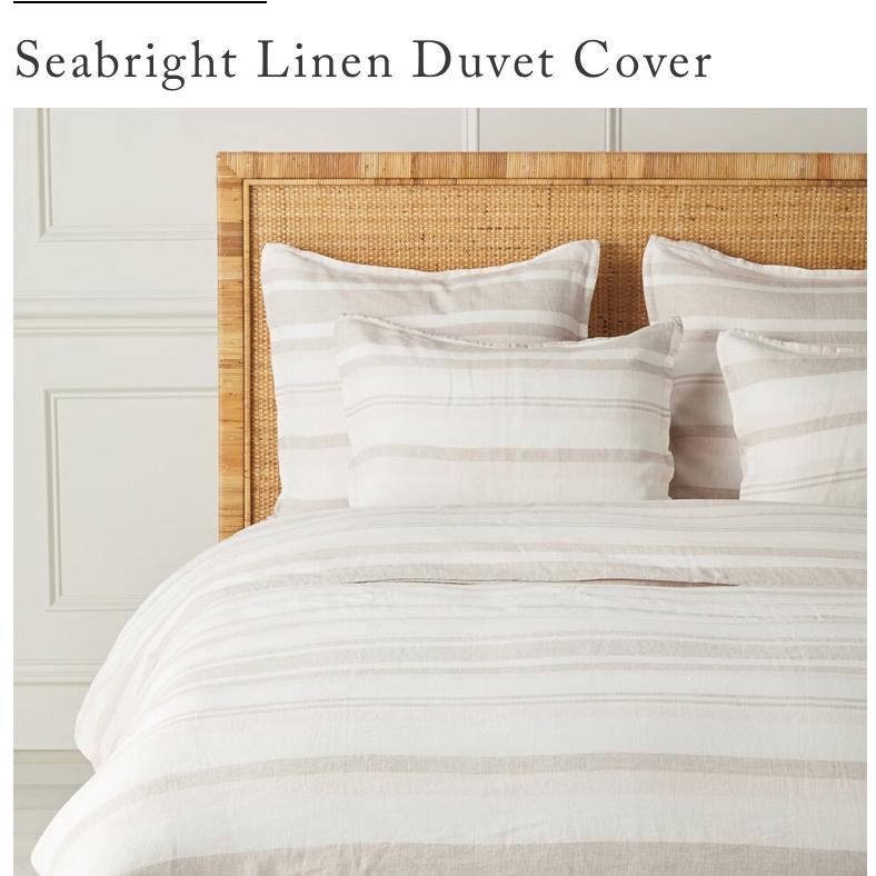 Linen Duvet cover queen- Serena and Lily
