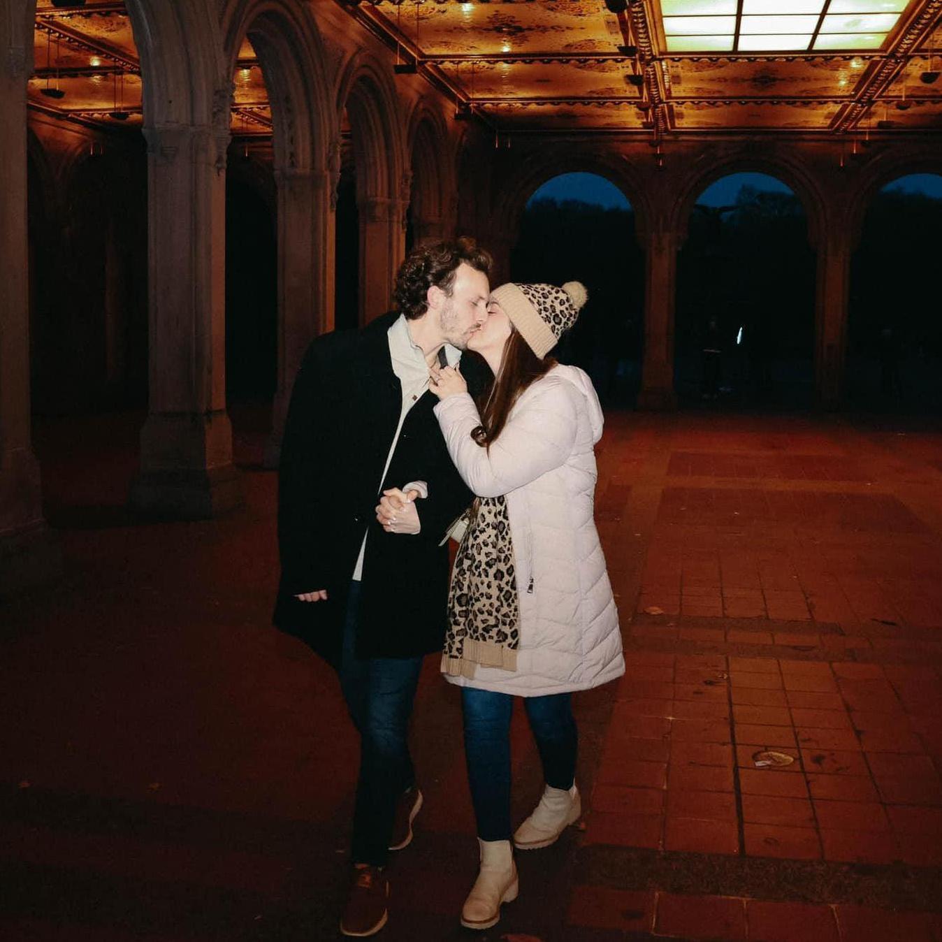 Right after he proposed!