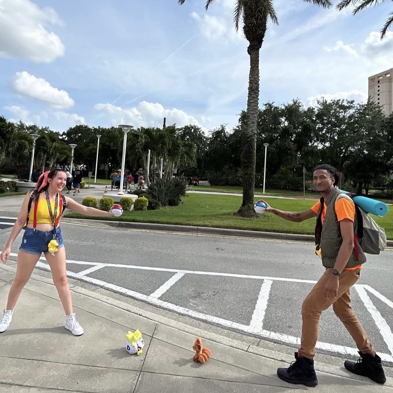 Our cosplay as Brock and Misty at Megacon! 2023
