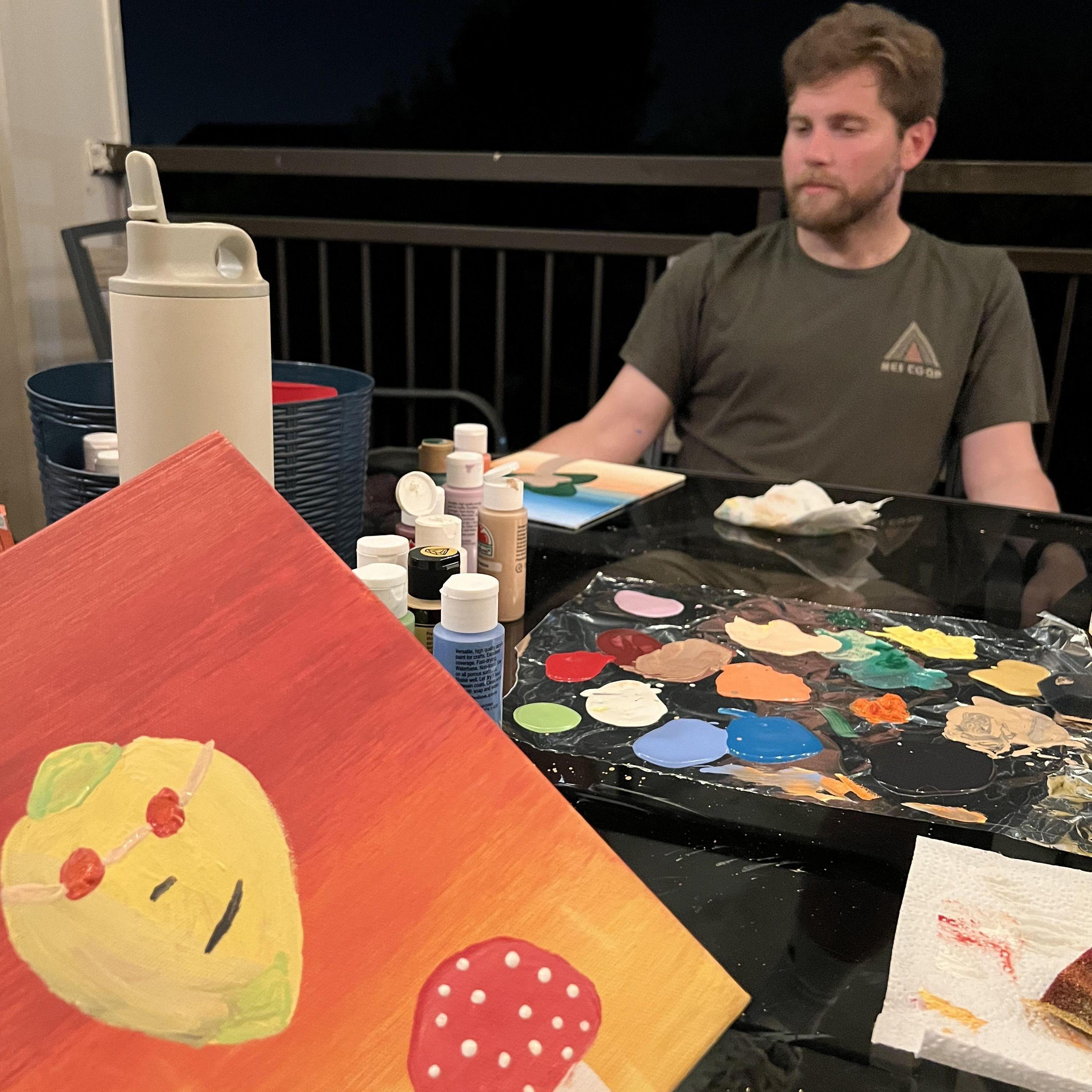 When we painted John Lemmon together