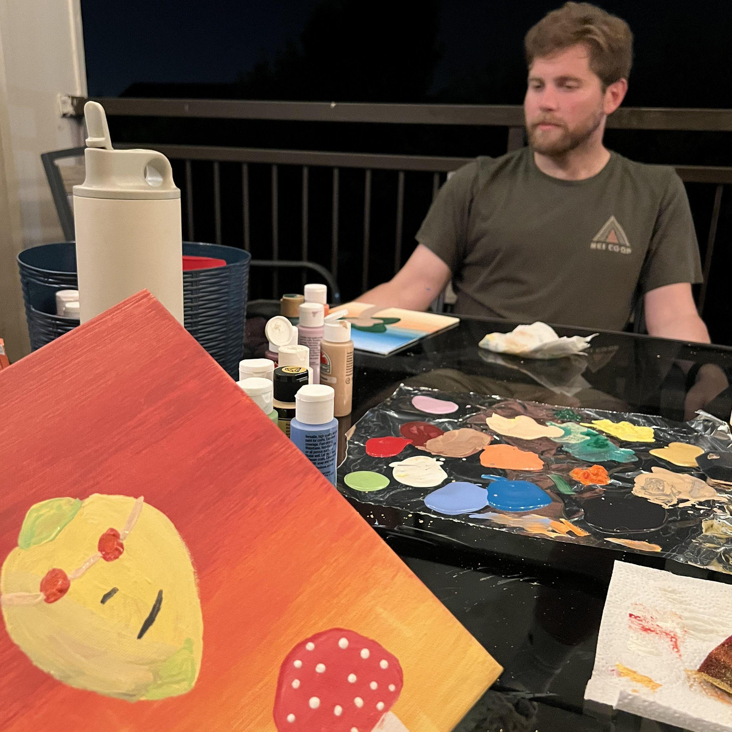 When we painted John Lemmon together